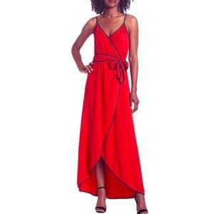 Felicity & Coco Becca Faux Wrap Maxi Dress Size: S